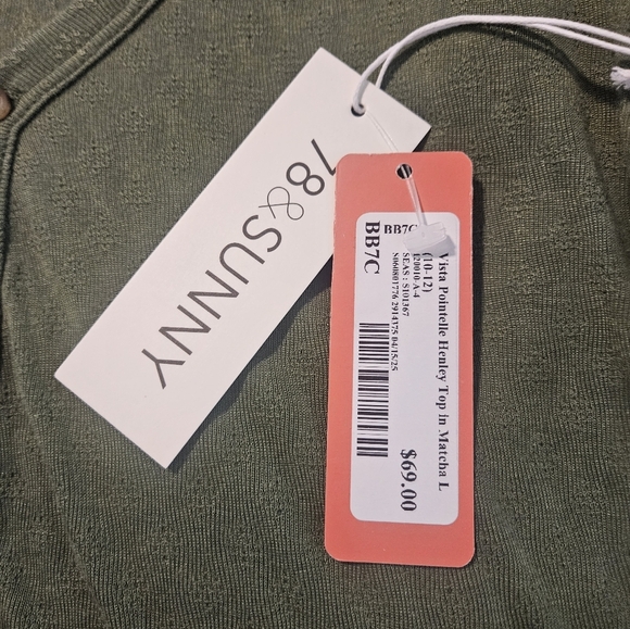 Brand New 78 & Sunny Green Button-Up Cardigan - Picture 4 of 4